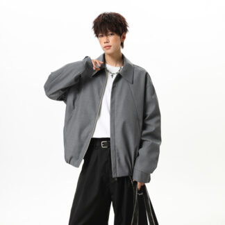 老錢風翻領休閒夾克 商品圖