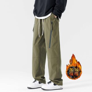 大尺碼工裝束腳休閒褲(XL–4XL美式高街傘兵褲)