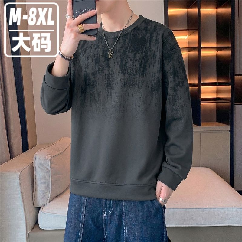 立體線條印花美式寬鬆衛衣